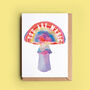 'You Are Magic' Mushroom Valentine Card, thumbnail 1 of 2