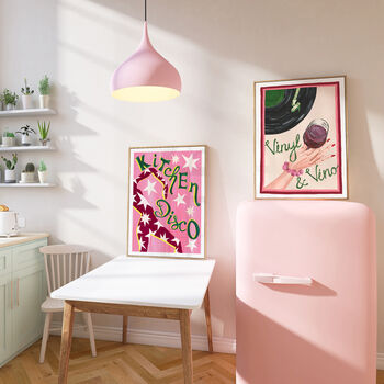 Set Of Six Music Wall Art Prints – Retro Music Posters In Three Colour Options, 9 of 13