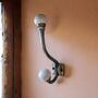 Antique Bronze Hook With Decorative Ceramic Knob Heads, thumbnail 2 of 6