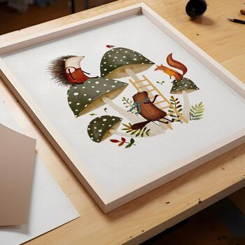 Woodland Treehouse Adventure Nursery Prints, 3 of 5