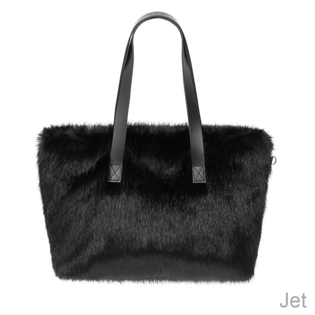 Faux Fur Vegan Kersey Tote Bag By Helen Moore | notonthehighstreet.com