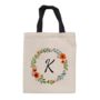 Personalised Autumn Wreath Tote Bag, thumbnail 5 of 6