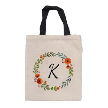 Personalised Autumn Wreath Tote Bag, 5 of 6