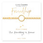 Just Because Bracelet Gift, Friendship Forever Gold Charm Bracelet Gift, thumbnail 1 of 2