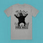 Free Hugs Festival Bear Adult Men's T Shirt, thumbnail 3 of 10