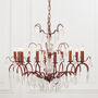 Antique French Chandelier In Bronze 12 Branches, thumbnail 2 of 3