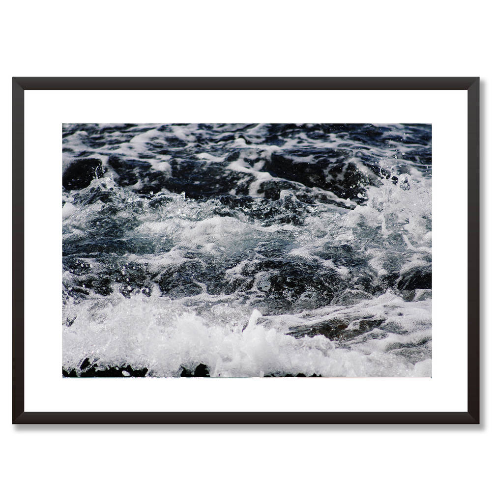 Ocean Waves Modern Nature Art Print By Abstract House ...