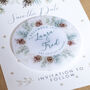 Winter Fern Acrylic Save The Date Magnets, thumbnail 2 of 3
