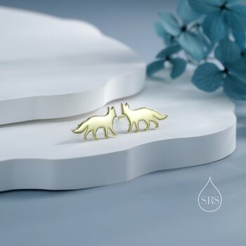 Cute Fox Stud Earrings In Sterling Silver, 5 of 12