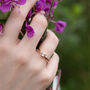 Solid 9ct Rose Gold Morganite Solitaire Ring, thumbnail 2 of 5