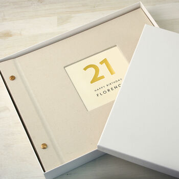 Personalised Hand Foiled 21st Birthday Photo Album, 3 of 12
