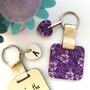 Personalised February Birth Flower Keyring, thumbnail 3 of 3