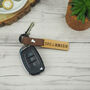 Personalised Wood And Leather Date Key Ring, thumbnail 5 of 7