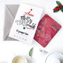 Personalised Christmas Tree Card With Pamper Face Mask, thumbnail 1 of 11