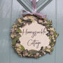 House Name/Number Wooden Christmas Door Wreath, thumbnail 2 of 7