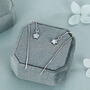 Sterling Silver Opalite Star Threader Earrings, thumbnail 4 of 11