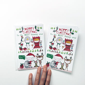 Personalised Best Ever Christmas Card, 4 of 4