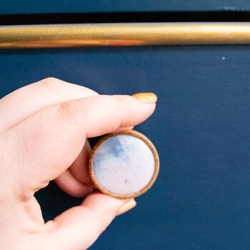 Blue Marble Oak Knob, Drawer Or Door Handle, 6 of 6