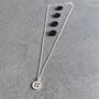 Thank You Mum Sterling Silver Button Necklace, thumbnail 4 of 6