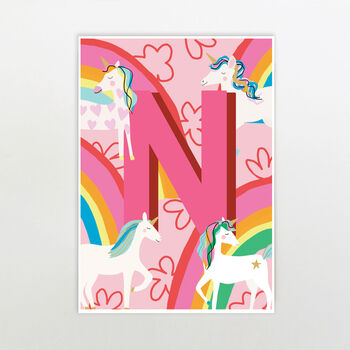 Personalised Unicorn Print, 2 of 3