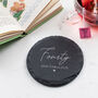 Personalised Slate Coaster 50th Birthday Gift For Mum Her, thumbnail 2 of 9