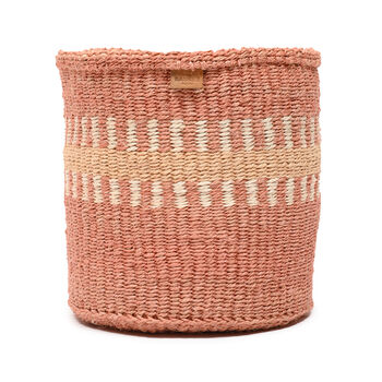 Huru: Sand Stripe Woven Storage Basket, 5 of 9