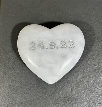 Personalised Marble Heart Hug, 5 of 6