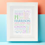 Personalised Baby Birth Announcement Art, thumbnail 1 of 10