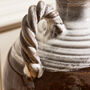 Two Tone Terracotta Vase With Twisted Handles, thumbnail 4 of 5