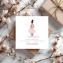 Ballerina Birthday Card Various Skin And Hair Tones, thumbnail 1 of 5