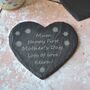 Personalised Heart Mother's Day Slate Coaster, thumbnail 2 of 2