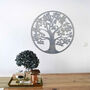 Modern Round Tree Wooden Wall Art For Home Walls, thumbnail 7 of 12