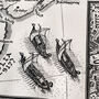 Viking Britain Map Tea Towel, thumbnail 8 of 11