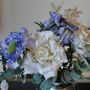 Ice Blue Bouquet And Vase Set, thumbnail 3 of 3