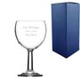 Personalised Engraved Banquet Goblet Wine Glass, thumbnail 1 of 3
