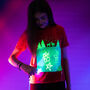 Snowy Reindeer Interactive Glow In The Dark T Shirt, thumbnail 1 of 4