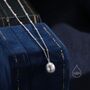 Natural Grey Pearl Necklace With A Satellite Chain, thumbnail 6 of 10