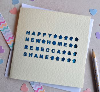 Personalised Laser Cut Home Card, 2 of 2