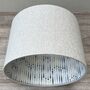 Alfie Linen Geometric Double Sided Lampshades, thumbnail 1 of 10