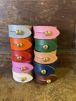 Slim Leather Napkin Rings, 4 of 7