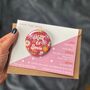 Colourful, Fun, Floral Alternative Wedding Save The Date Magnet, thumbnail 1 of 3