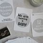 Monochrome Pregnancy Milestone Cards, thumbnail 1 of 7