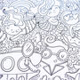 Mermaid Colour In Poster Giant Children's Activity, thumbnail 4 of 6