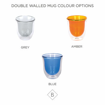 Coloured Glass Double Walled Tumbler Set, 4 of 4