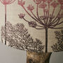 Linen Lampshade, Hand Printed, Botanical Print, thumbnail 7 of 8
