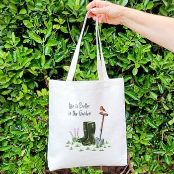 Garden Tote Bag | Life Is Better In The Garden, 8 of 9