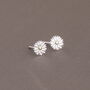 Gift Bag Thank You Sterling Silver Daisy Earrings, thumbnail 2 of 3