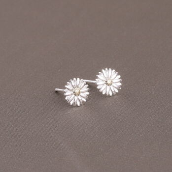 Gift Bag Thank You Sterling Silver Daisy Earrings, 2 of 3