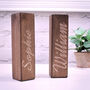 Personalised Name Wooden Tealight Candle Holders, thumbnail 2 of 4