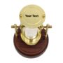 Personalised Three Minute Hourglass With Wooden Base And Compass, thumbnail 7 of 9